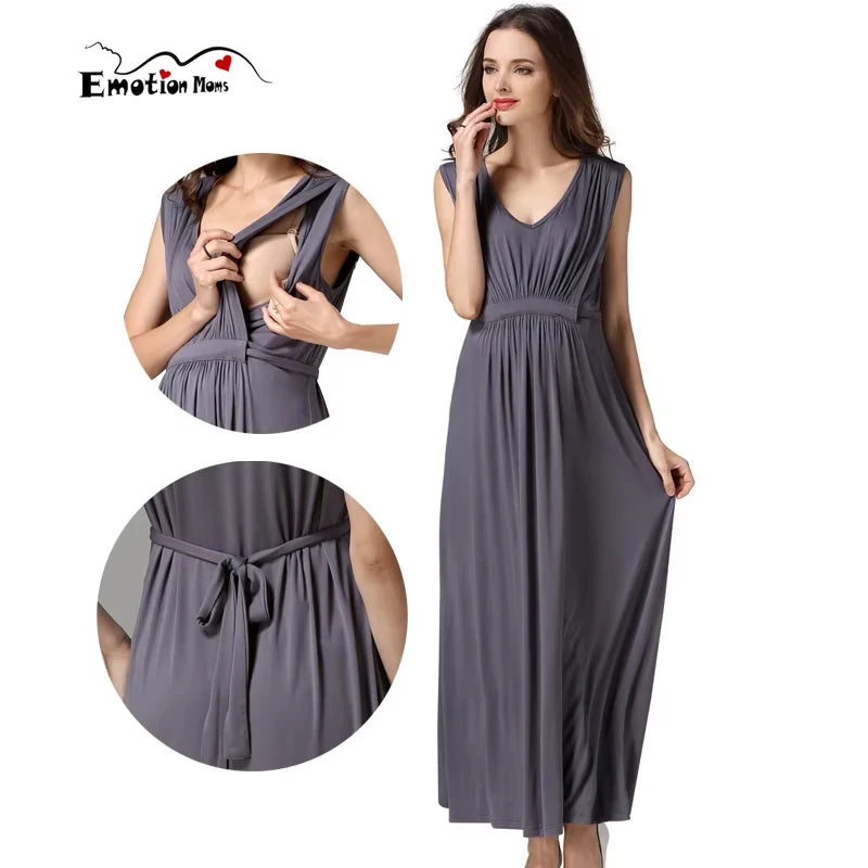 Long Party Evening Maternity Breastfeeding Pregnancy Dress