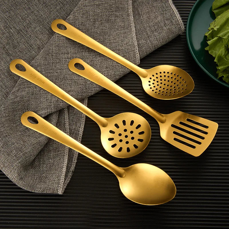 Stainless Steel Kitchen Cooking Spatula Set