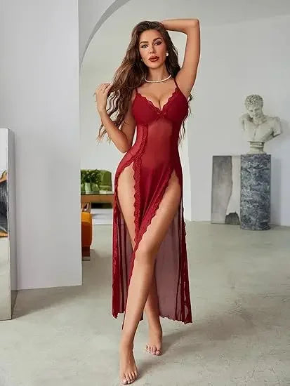Sexy Lingerie Long Skirt Lingerie  Dress