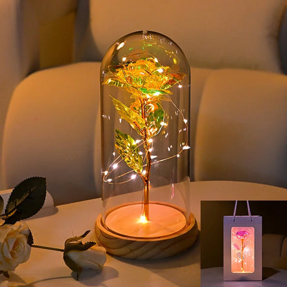 LED Galaxy Three Rose Artificial Flowers
