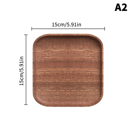 1PC Wooden Serving Oval Wood Tray