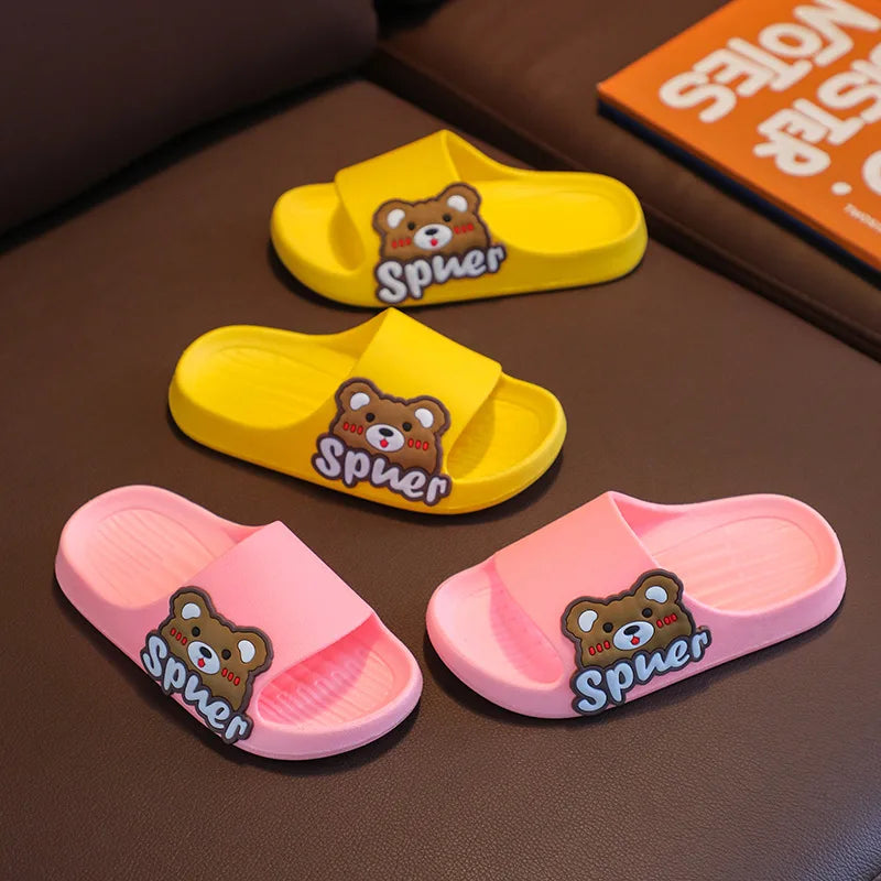 Large Cute Cartoon Toddler Bean Slippers