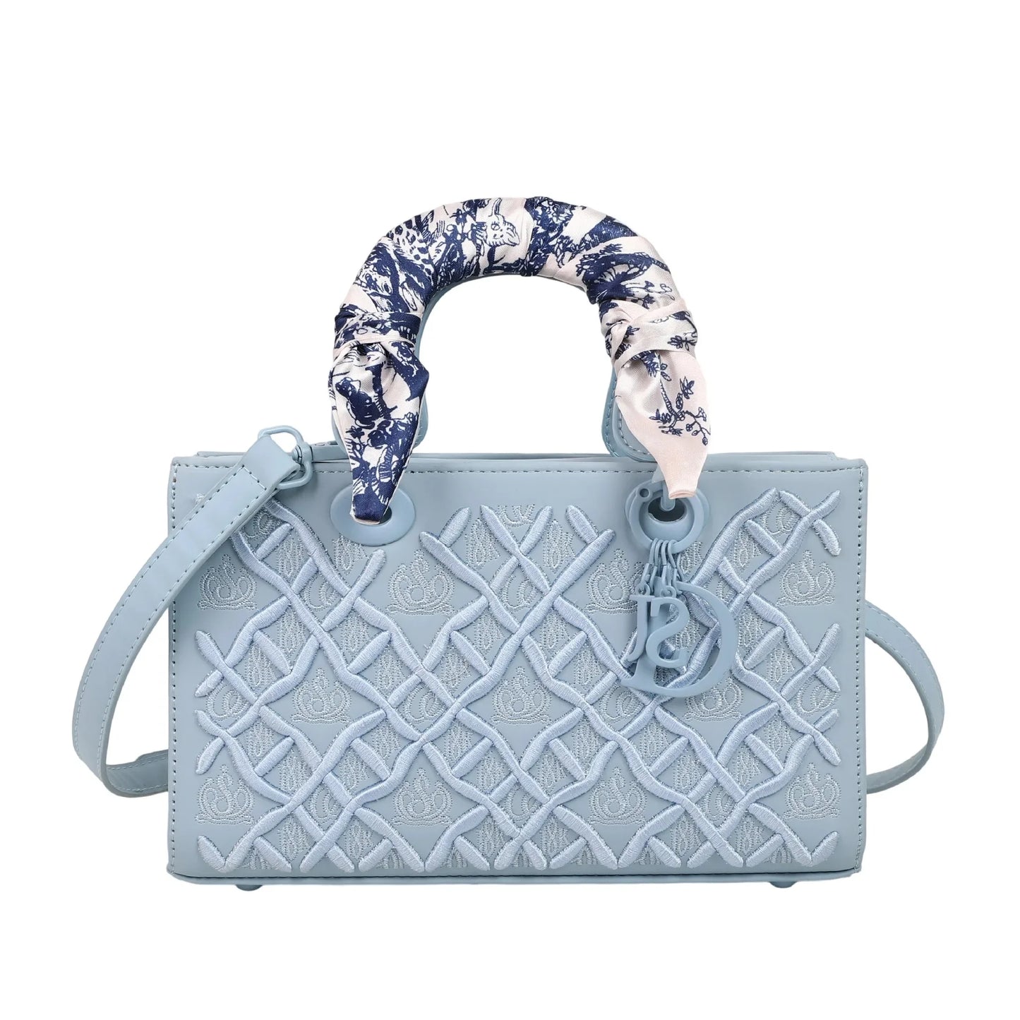 Silk scarf small square bag