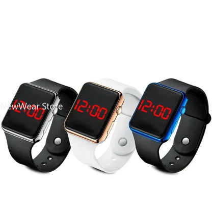 Digital Electronic Square LED Sport Wristwatch