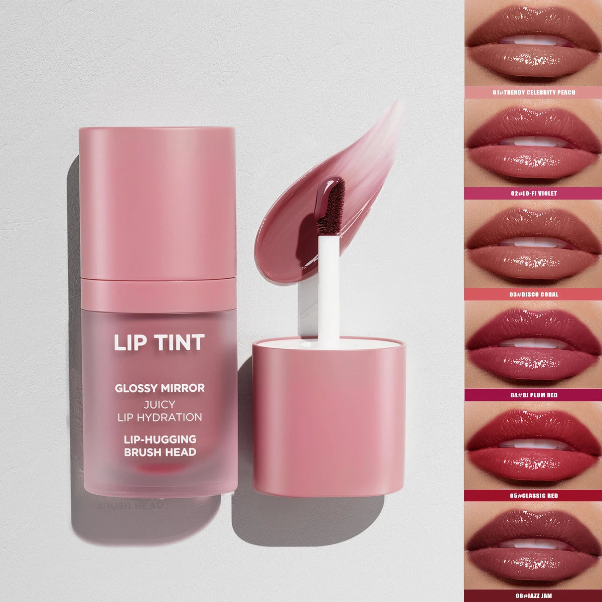6 Colors Matte Velvet Lip Gloss Waterproof Non-stick Cup Long Lasting Moisturizing Lipstick