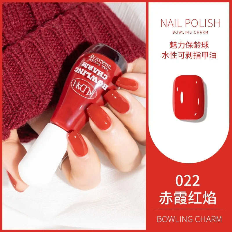 40 Colors Nail Polish Water-based Quick Drying Tearable Nail Art