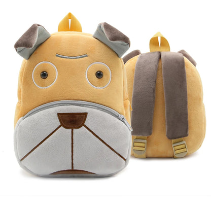 Cartoon cute plush animal backpack school