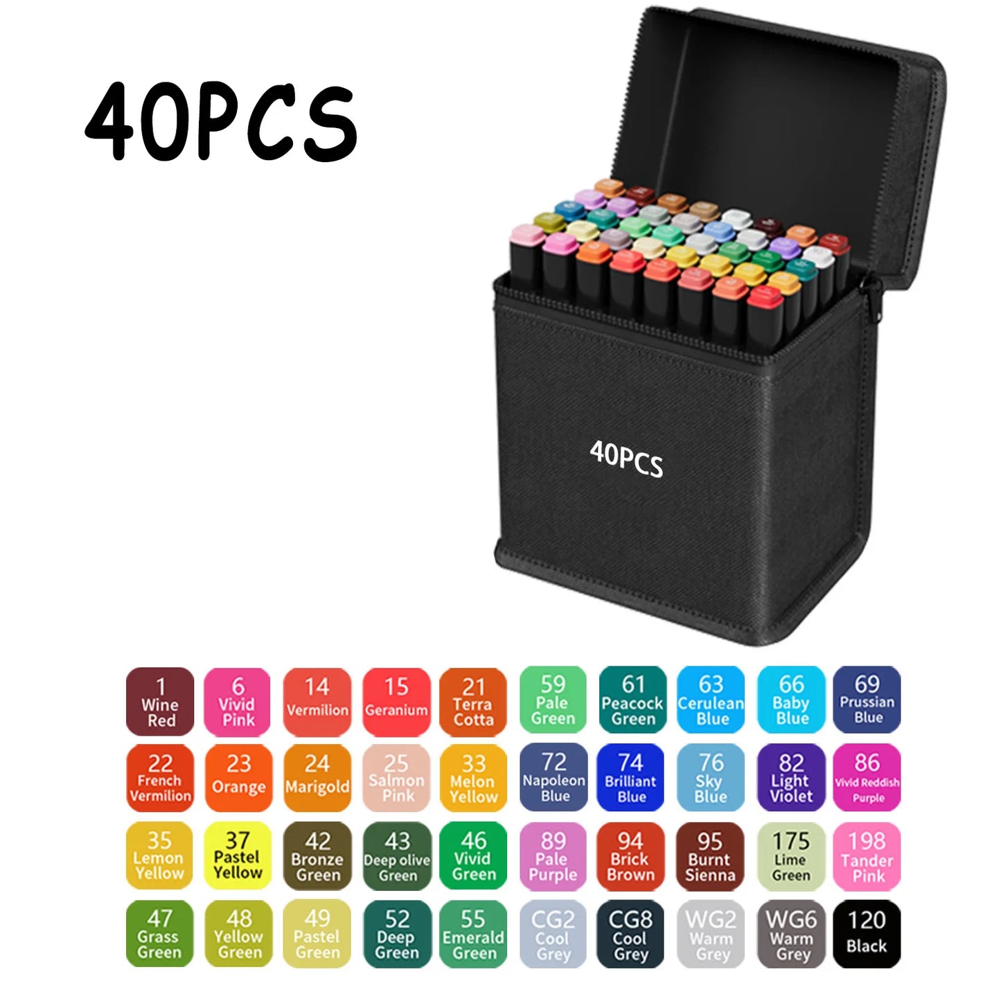 24/48/80/120/168/262 Colors Professional Drawing Markers