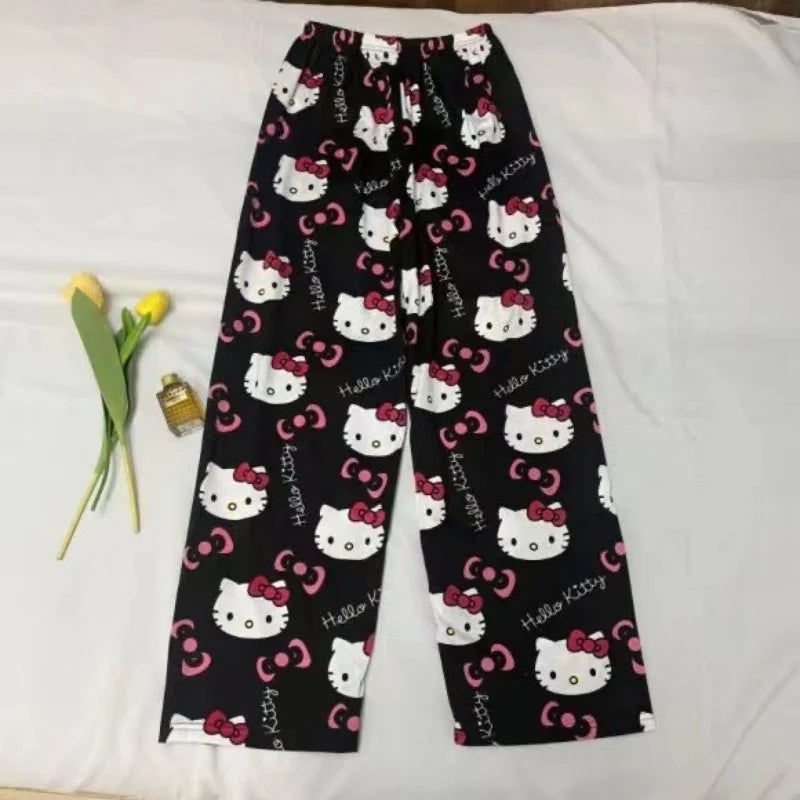 Hello Kitty thin loose casual pants cartoon Pyjamas