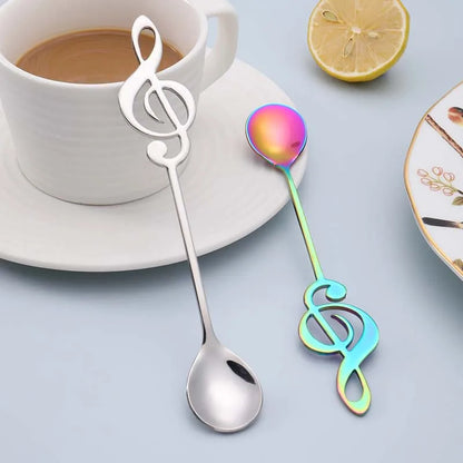 Stainless Steel Coffee Stirring Musical Note Spoon