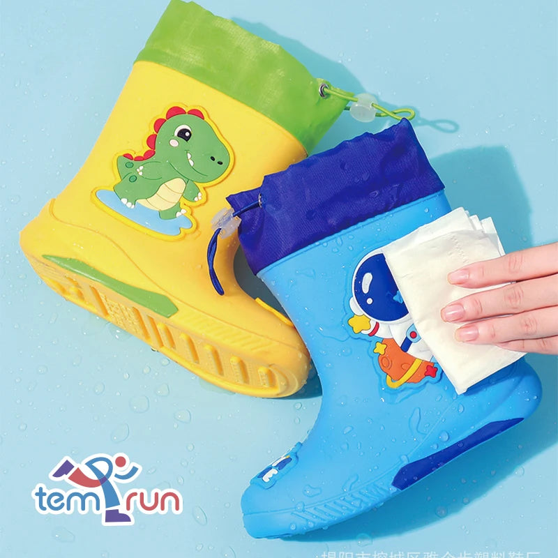 Cartoon Girl Rabbit Rain Boots Rubber Waterproof Shoes