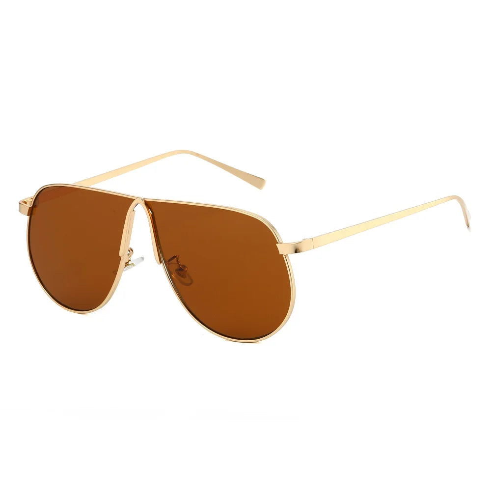 vintage oversized alloy square sunglasses