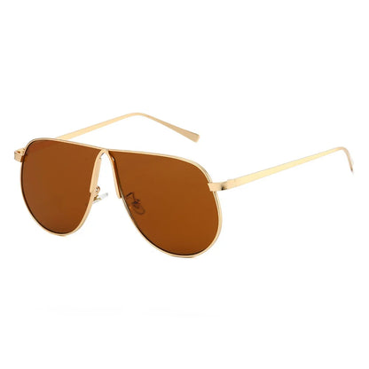 vintage oversized alloy square sunglasses