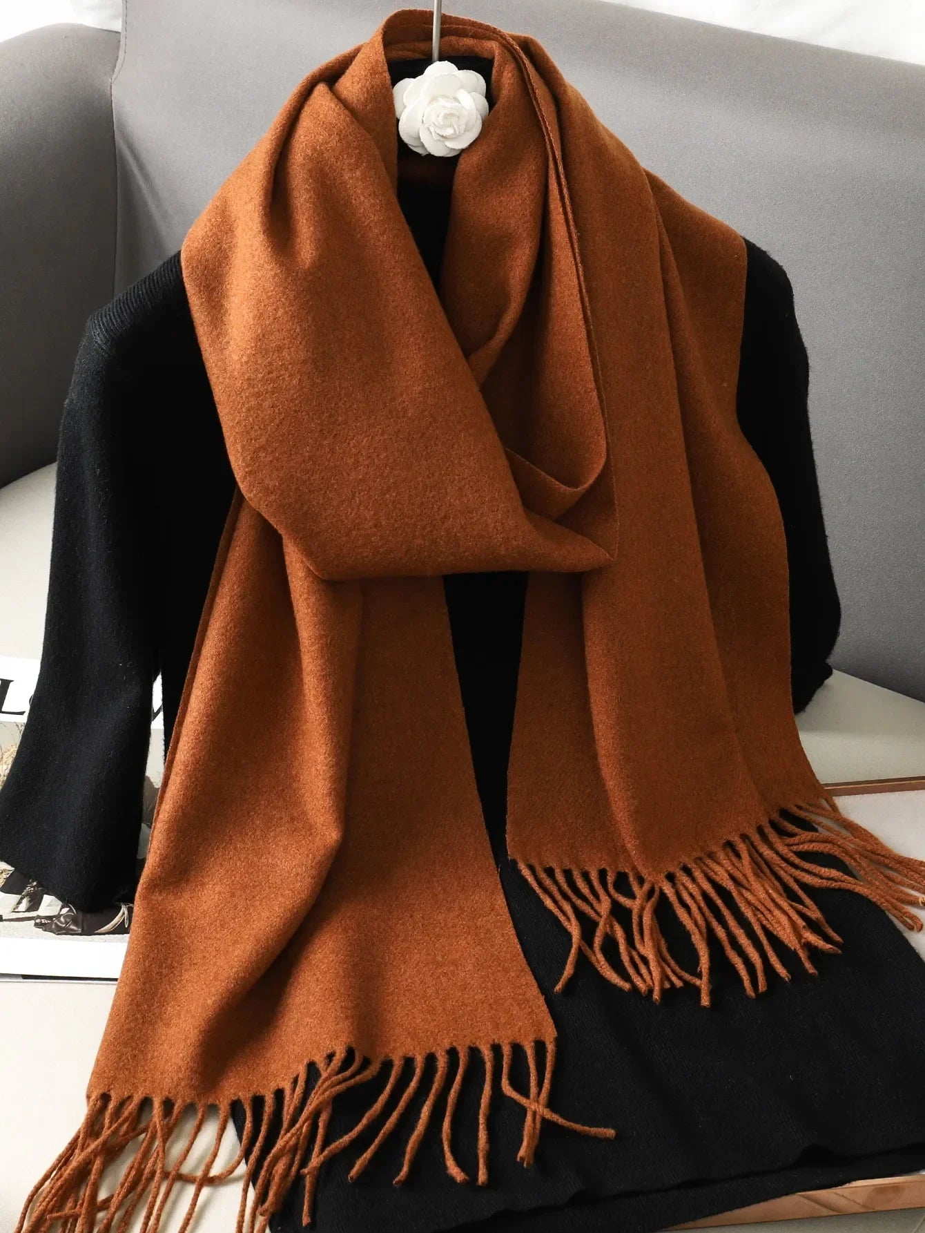 Scarf Warm Thicken Cashmere Shawl Scarves