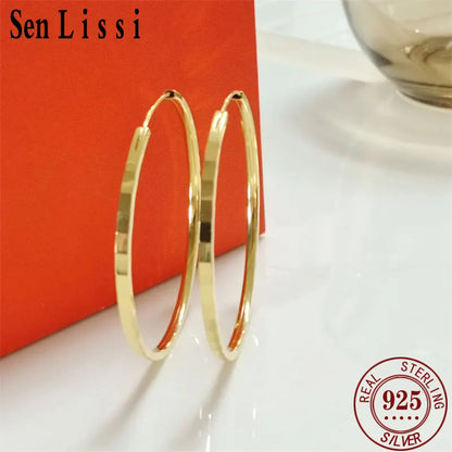 Senlissi 18K Gold Plated Hoop Earrings