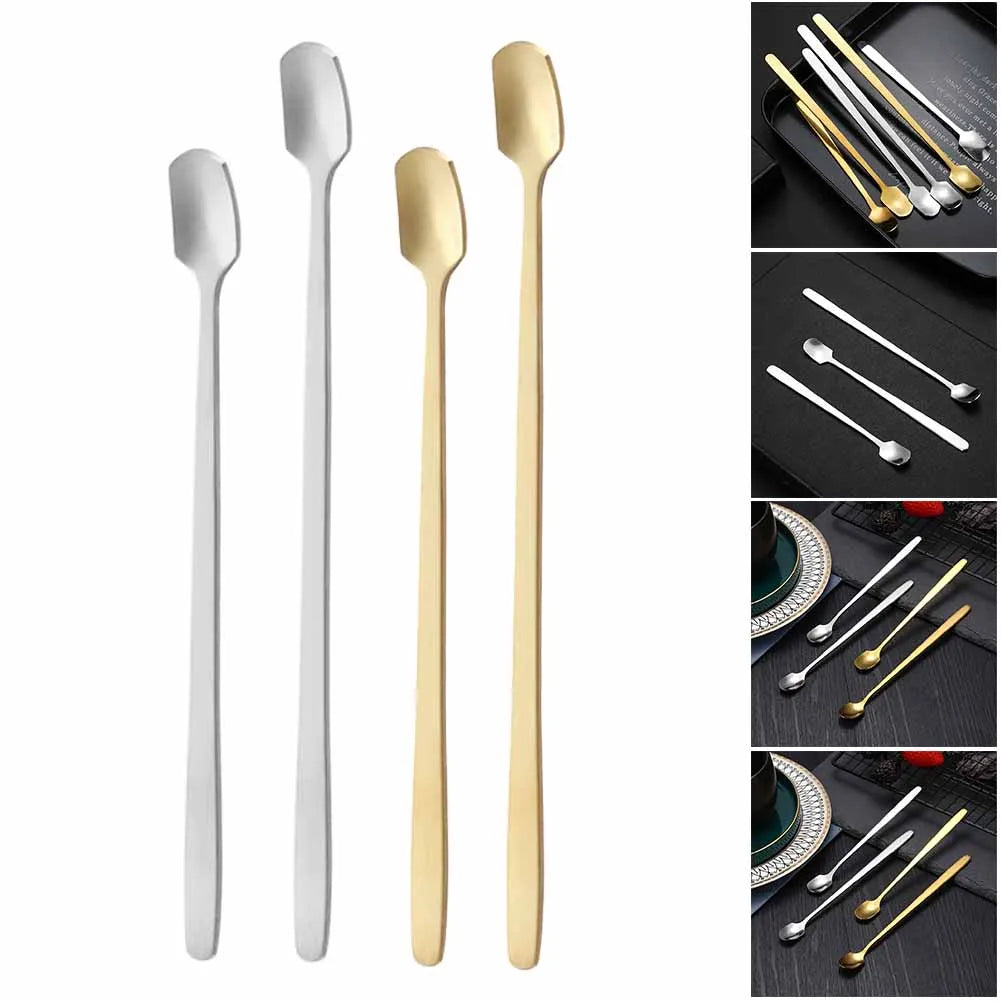 Kitchen Bar Tea Long-Handle Coffee Stirrers Milk Spoon