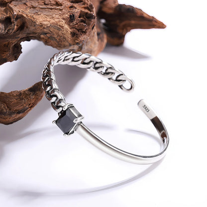 925 Sterling Silver Bangle Bracelet Set