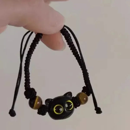 Cute Cartoon Big Eye Cat Luminous Bracelets
