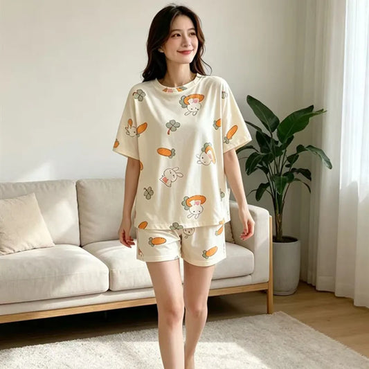 Short Summer Pajamas Sleep Lounge Pajamas Sets