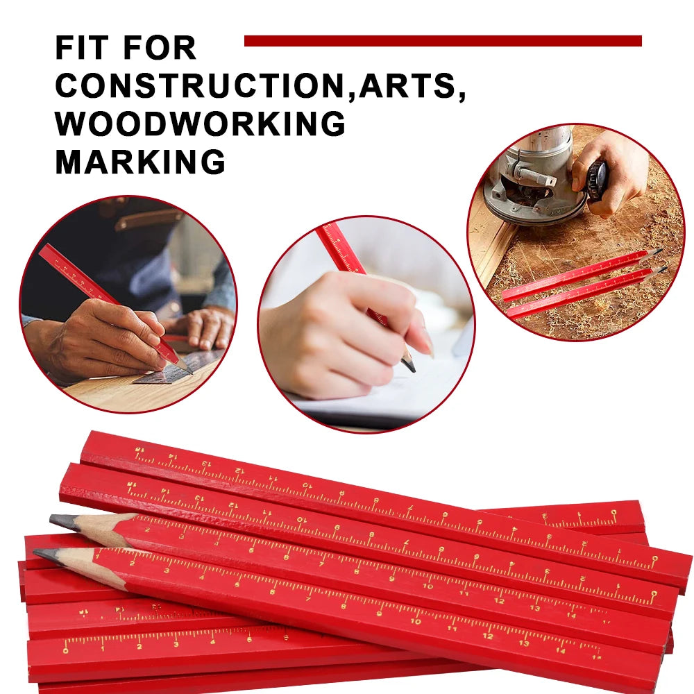 Anti-Slip Wooden Pencil Millimeter Scale Professional Pencil