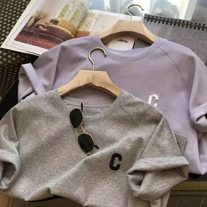 Summer Sleepwear Loose Short Sleeve T-Shirt Casual Shorts Large Size Pajamas Set