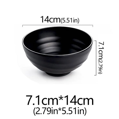 Frosted Melamine Ramen Bowl Imitation Porcelain