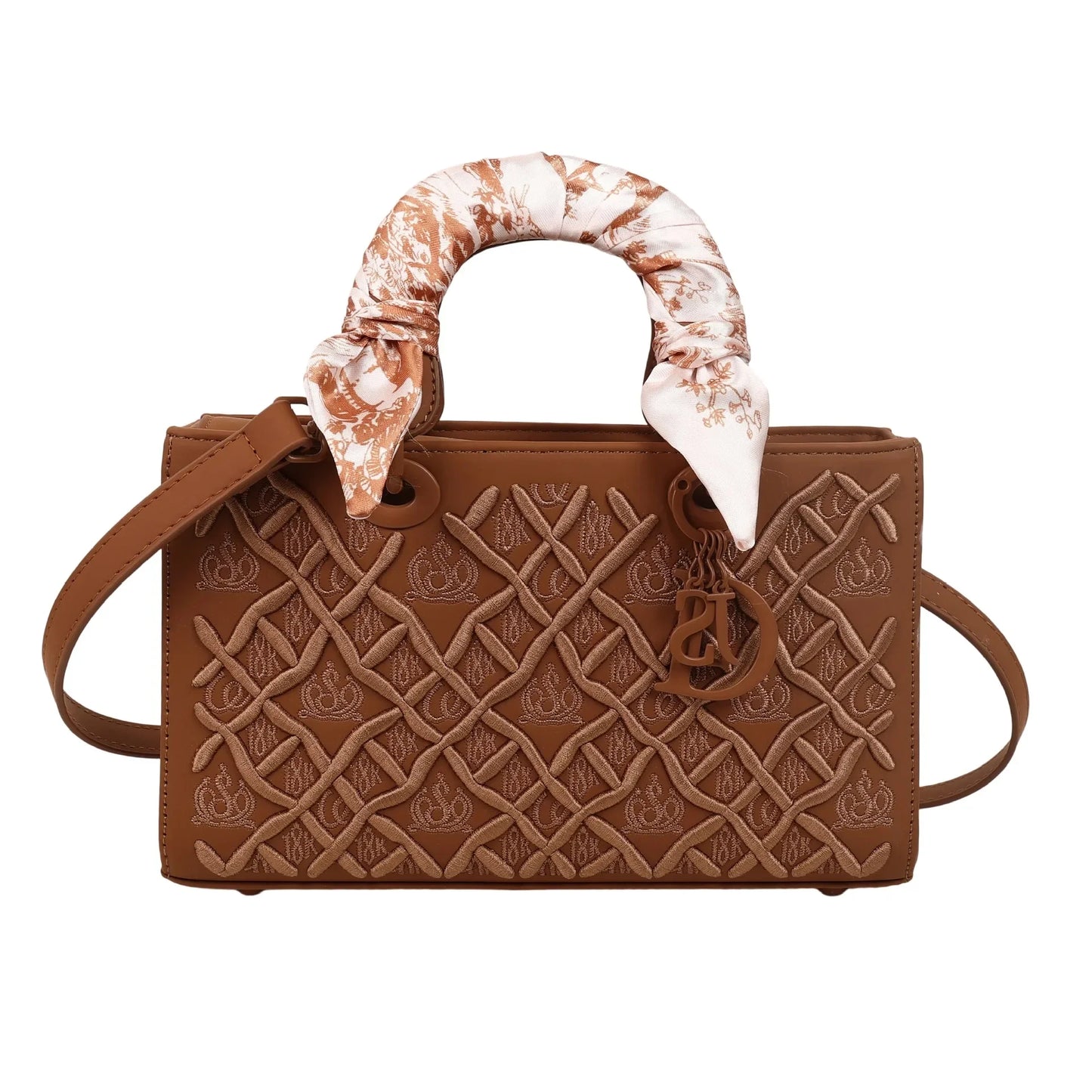 Silk scarf small square bag