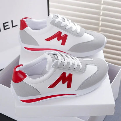 Round Head Deep Mouth Cross Lace Casual Sports Sneakers
