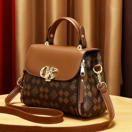 DANA Retro Letter Print Mini Crossbody Bag