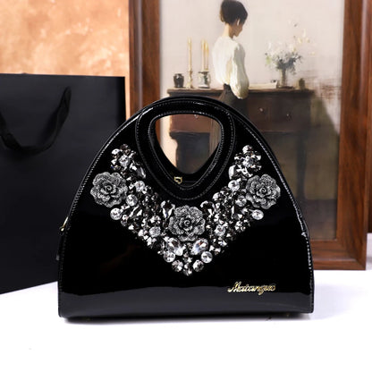 diamond-encrusted dumpling bag