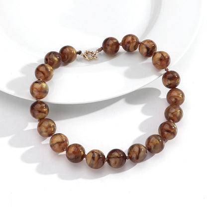 Bohemian Style Handmade Beaded Necklace Jewelry