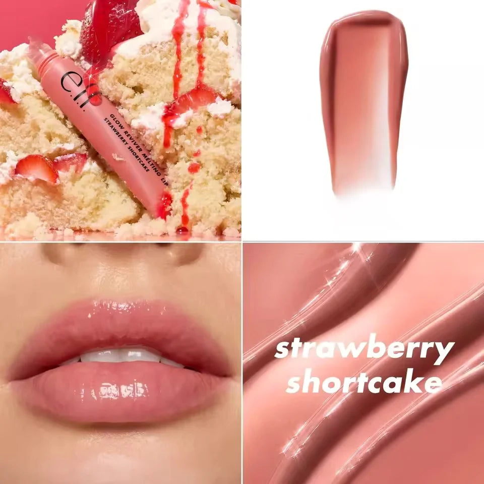 Elf Powder Blusher Series Lip Gloss Cream Blush Lips&Cheeks Dual-use Sheer for It Blush Tint Monochromatic Multi-Stick Makeup