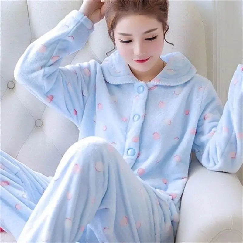Warm Thickened Pyjama Set