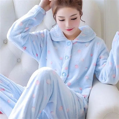 Warm Thickened Pyjama Set