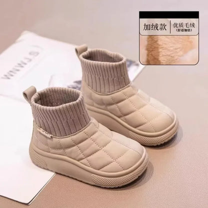 Snow 2-18 Years Old Padded Thickened Cotton Soft Non-slip Kids Sock Boots