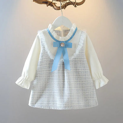 6M-3Y Vintage Spring Autumn Newborns Princess Dress