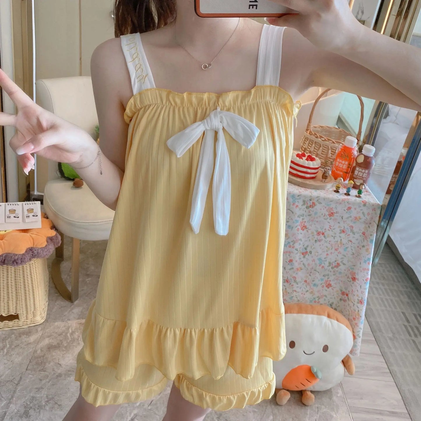 Pajamas Sleepwear Suit With Shorts Pajama Sets