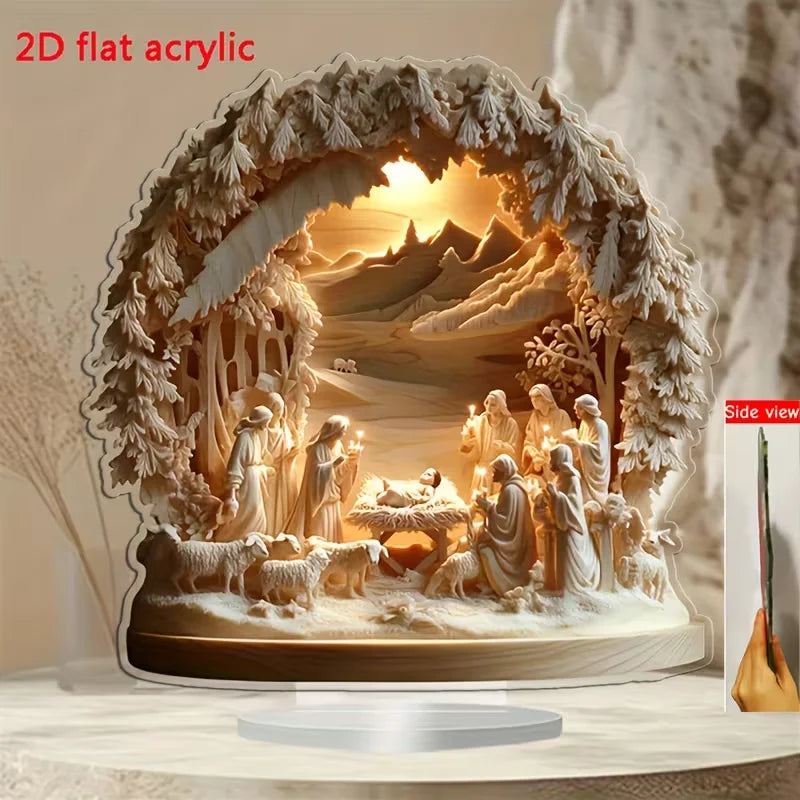 Jesus Scene Decoration Newborn Home