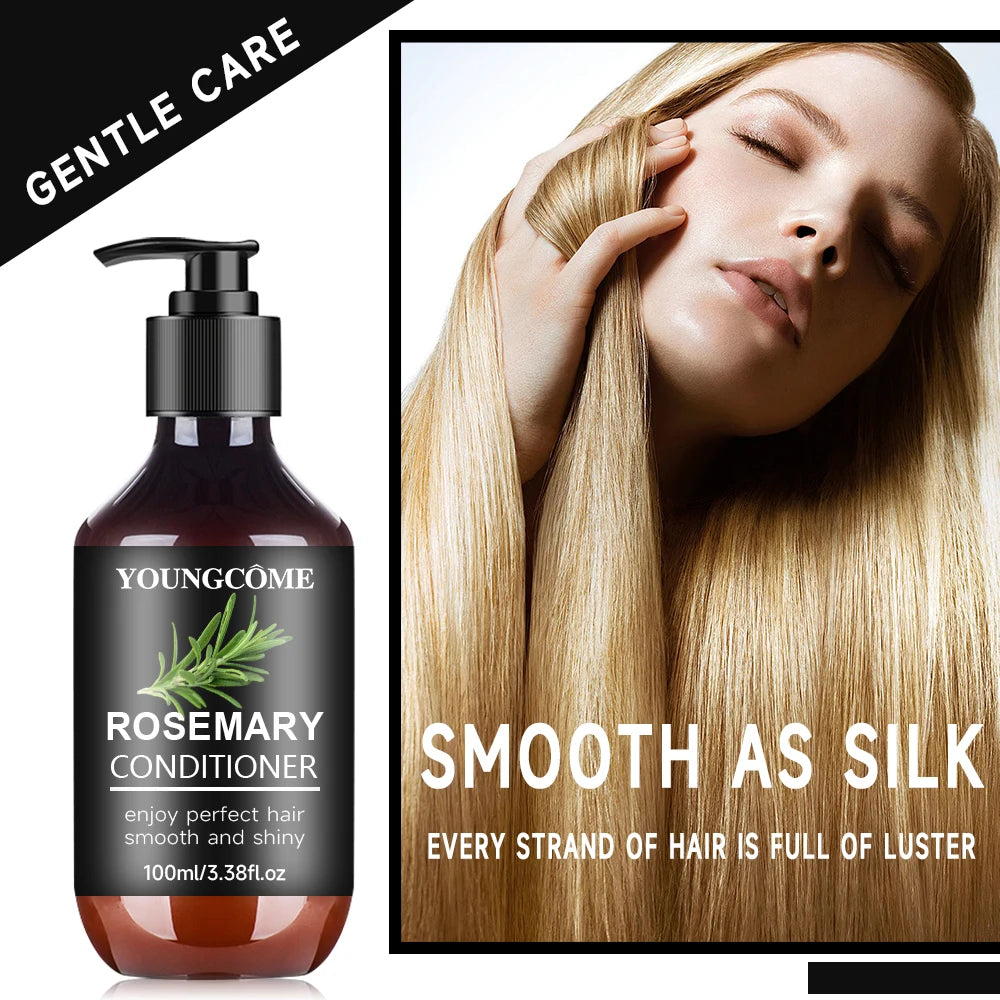 Rosemary Kit 4in1  Mask+Shampoo+Conditioner+Oil Helps Strengthen Weak Hair Care