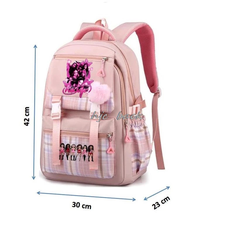Katseye Funny Print Mochila Book Bags