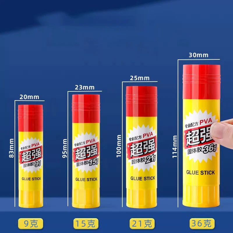 Super Strong Solid Glue Sticks 9g/36g for Students Crafts & Office Ticket Pasting