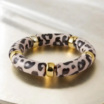 Mixed Color Bamboo Elastic Bracelets