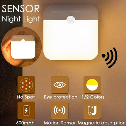 Motion Sensor Light USB Night Light LED Lamp