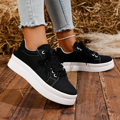 Casual Lace Up Platform Tennis Sport Sneakers