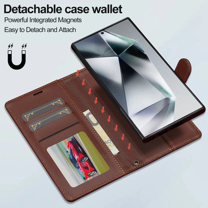 Leather Galaxy Case Magnetic Flip Wallet