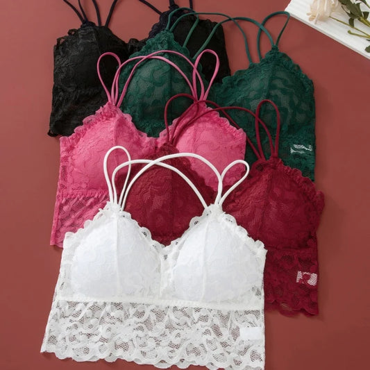 Lace Transparent Ultra-thin Bralette Lingerie Set
