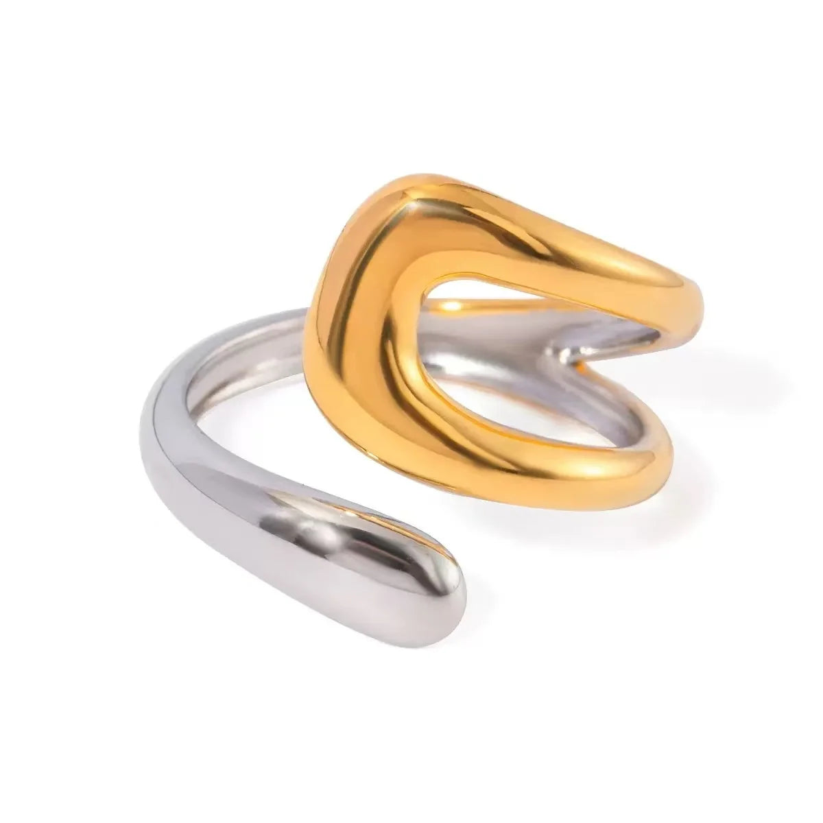 DANA Three-dimensional M Letter Ring