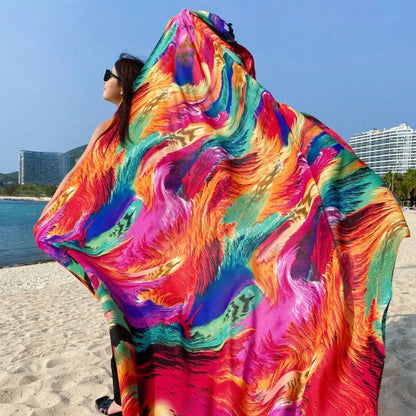 Travel Beach Sunscreen Scarva Bikini Large Shaw Swimsuit Cover-ups