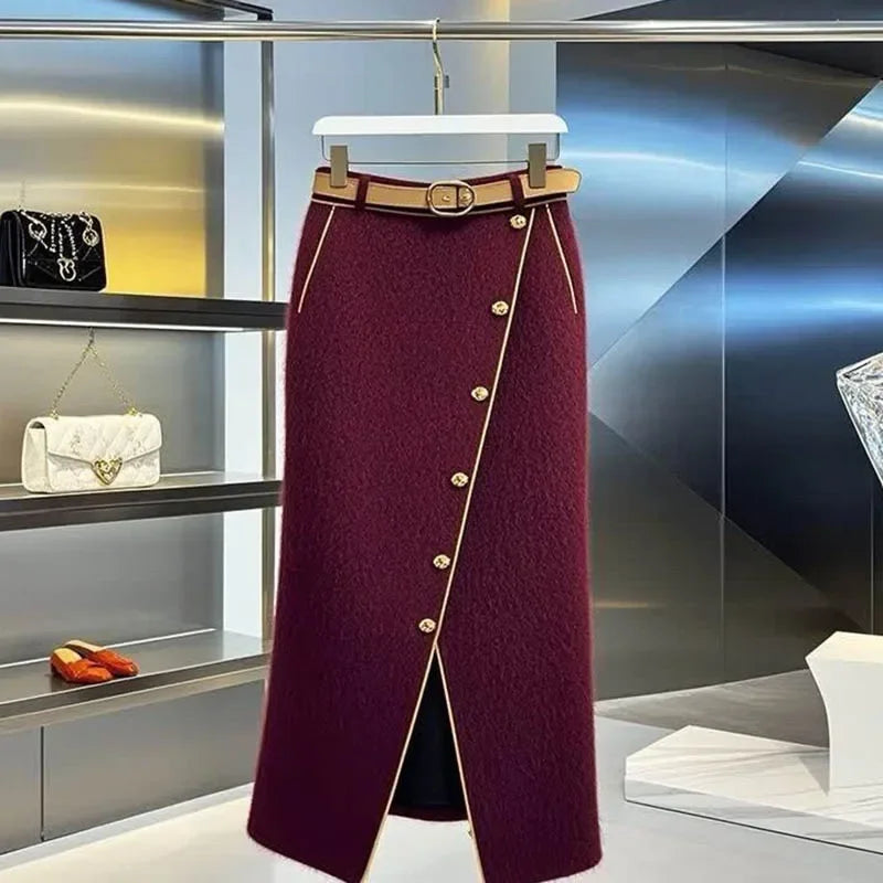 Long High Waist Soft Loose Joker Skirt