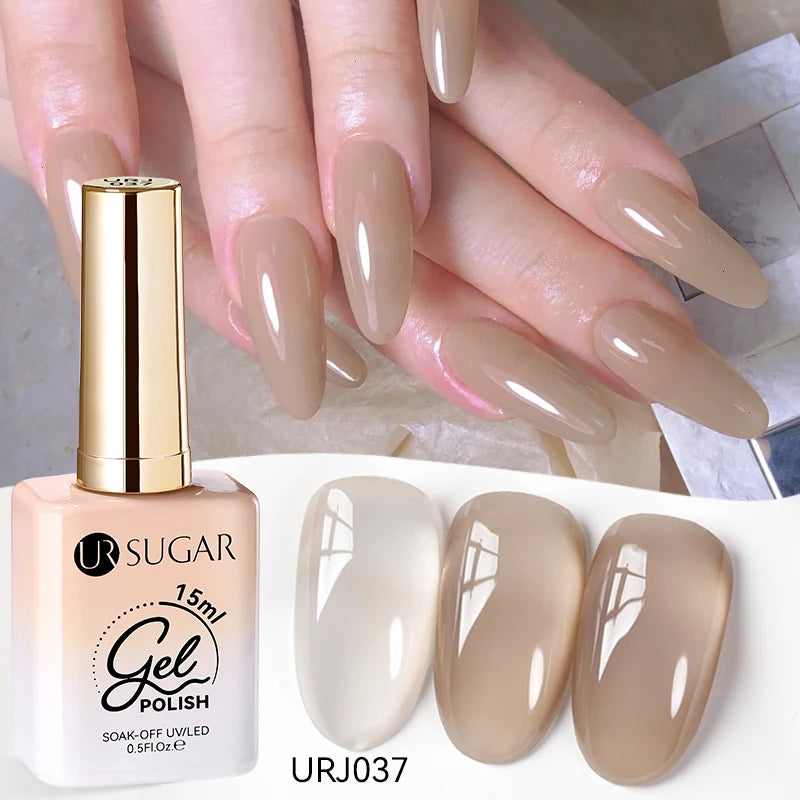 SUGAR Jelly Milky White Translucent Gel Polish